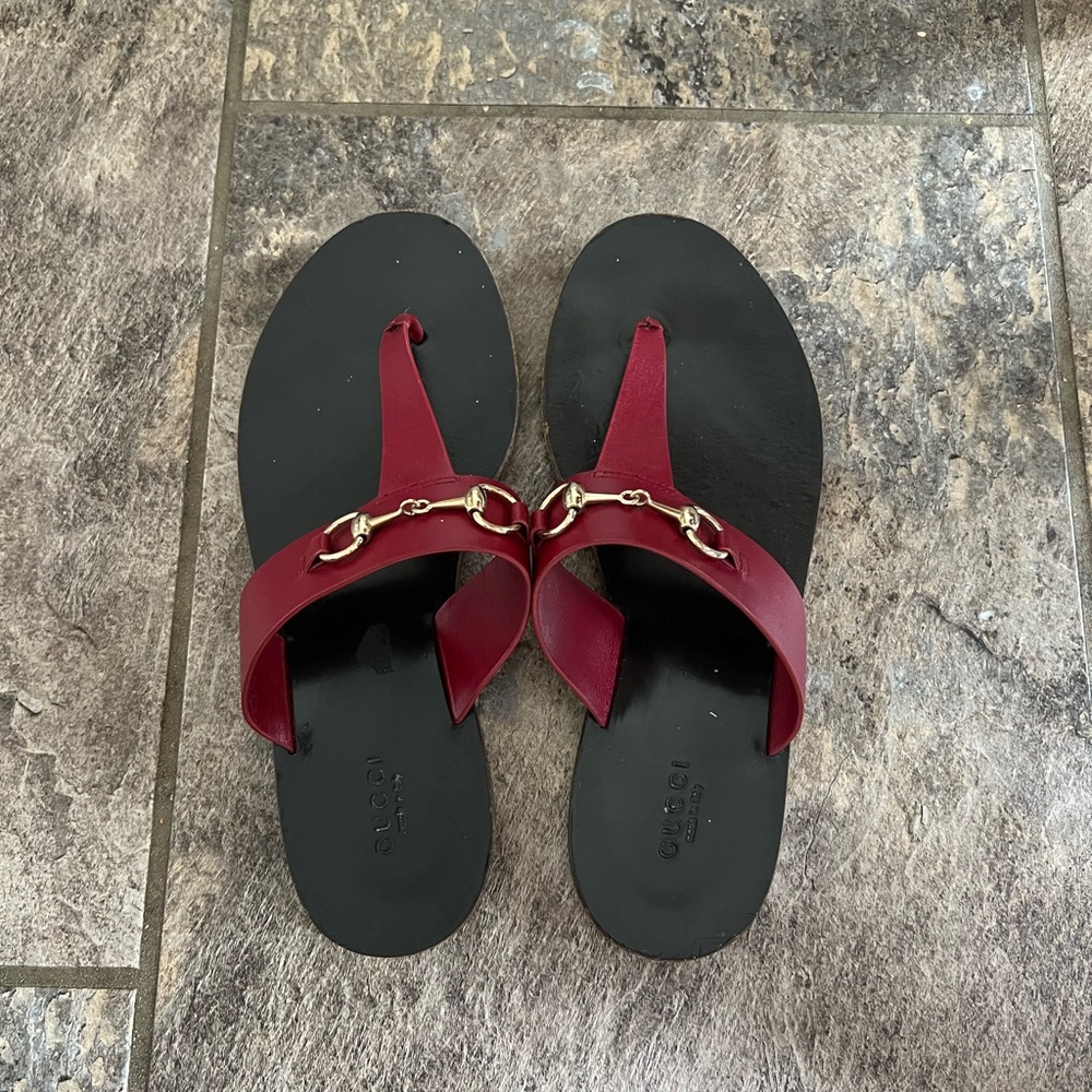 Authentic Gucci Sandals Size 37.5 - Picture 2 of 9